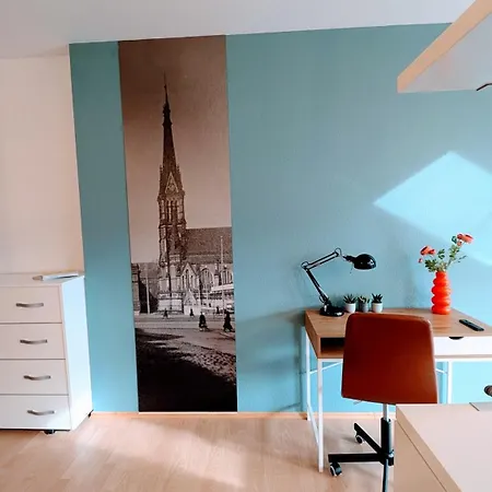 Appartement Compact Nordic Nest, Wlan, E Roller, Smarttv, Waschtrockner Chemnitz